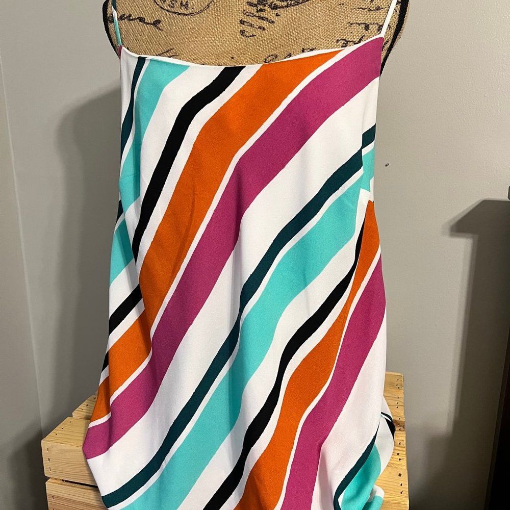 Cute striped cami/tank with adjustable spaghetti straps
